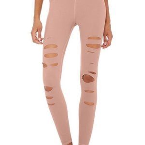 50% off today High-Waist Ripped Warrior Leggings
